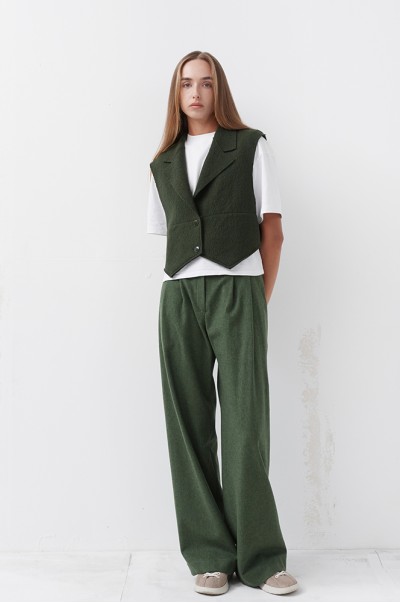 Штани вовна зелений (БР 85)